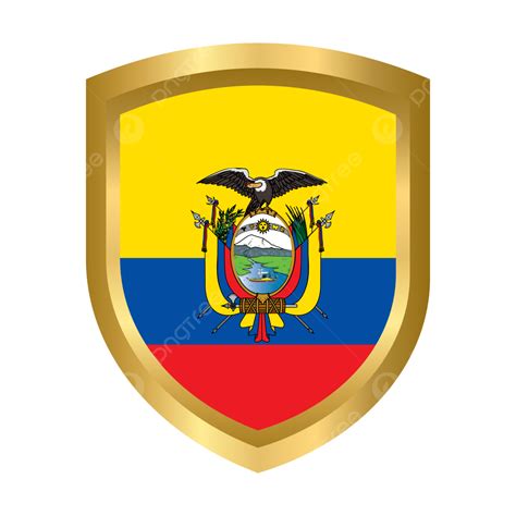 Ecuador Flag With Golden Frame Ecuador Ecuador Flag National Flag