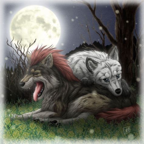 Wolfs Moon By Sheltiewolf On Deviantart Wolf Artwork Wolf Love