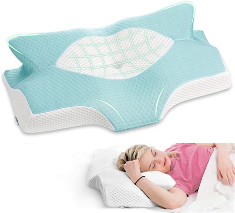 Elviros Cervical Memory Foam Pillowcontour Pillows For