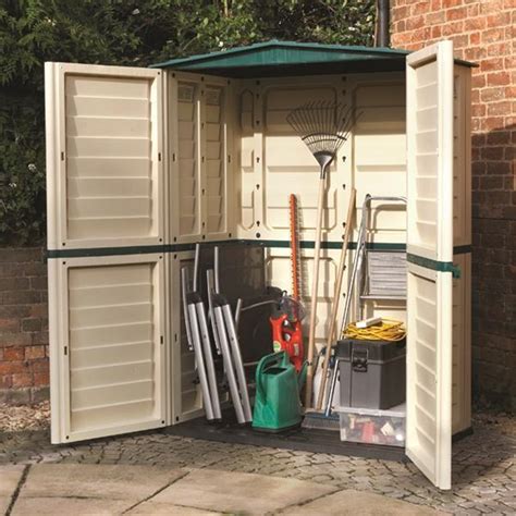 This plastic shed from lifetime will give you a more wider storage capacity for all of your belongings. 5 x 3 Plastic Tall Shed (1510mm x 830mm) | ShedsFirst