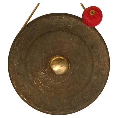 Bronze Temple Gong At 1stdibs Bronze Gong