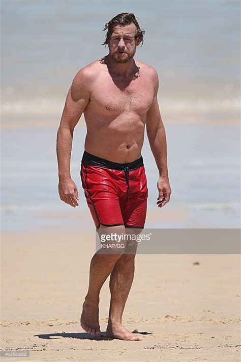 Simon Baker Enjoys A Dip In Sydney On February 1 2015 In Sydney
