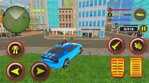 Us Police Transform Robot Car White Tiger Game Android Gameplay Youtube