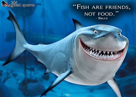 Fish Are Friends Not Food Magicalquote Disney Finding Nemo