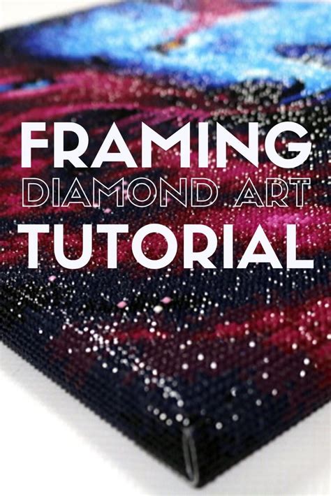 How To Frame Diamond Art The Crafty Blog Stalker Frames Diy Crafts