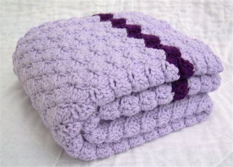 Purple Baby Blanket With Knitting Pattern — Marlene Isaak