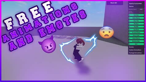 Roblox Free Animations And Dances And Emote Script Youtube