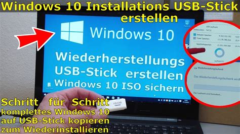 Windows 10 Recovery Usb Stick Erstellen Zum Reinstallieren