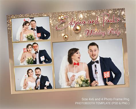 Paper Photo Booth Template Wedding Photo Booth Template Party Photo