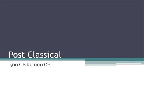Ppt Post Classical Powerpoint Presentation Free Download Id 1358034