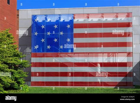 Star Spangled Banner Flag House Museum Baltimore Maryland Usa Stock