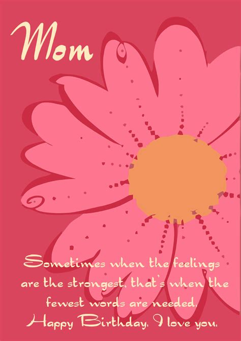 Printable Happy Birthday Cards For Mom
