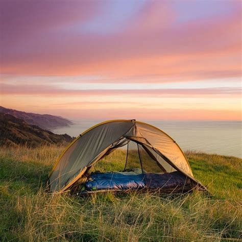 Big Sur California Beach Camping Tent Usa Pictures