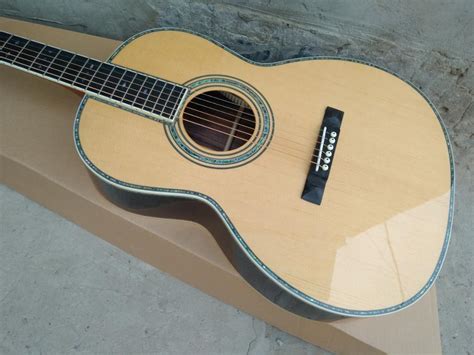41 Inch D Style Classic Acoustic Guitarreal Abalone Inlays Ebony