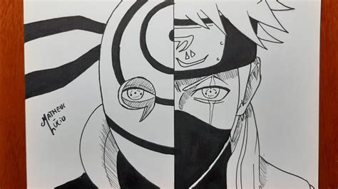 Como Desenhar Kakashi E O Obito Uchiha Naruto Passo A Passo YouTube