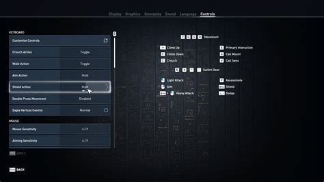 Controls Assassins Creed Origins Interface In Game