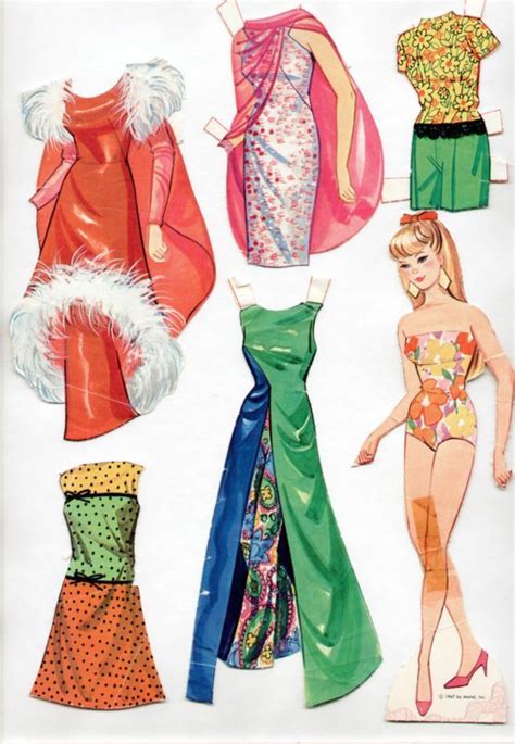 Paper Dolls Clothing Paper Clothes Barbie Paper Dolls Paper Doll