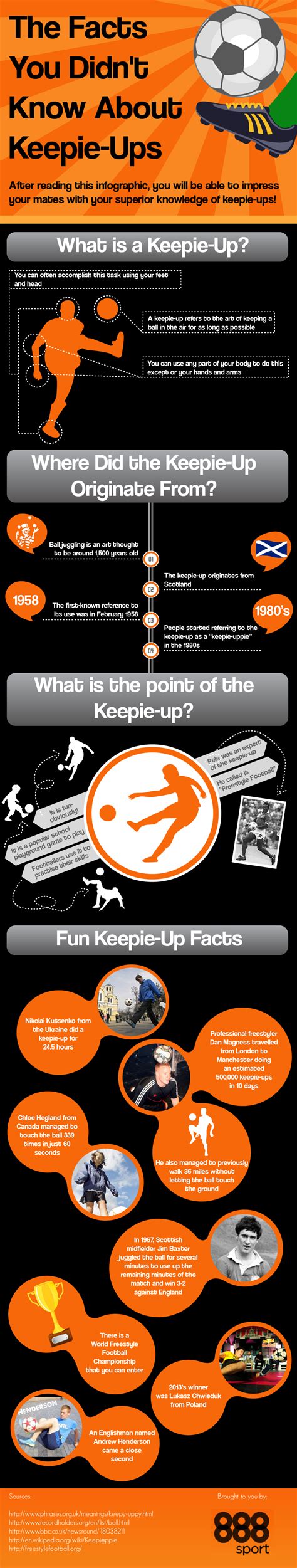 the facts you didn t know about keepie ups infographic visualistan