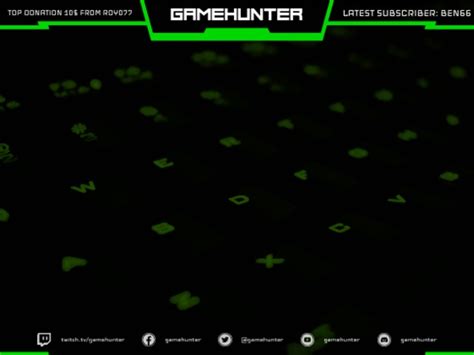 Placeit Twitch Overlay Design Template With Green Hues