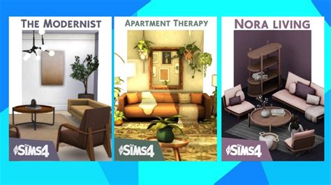 3 Packs De Muebles Para Decorar Tus Livings En Los Sims 4 🛋️ Cc Folder