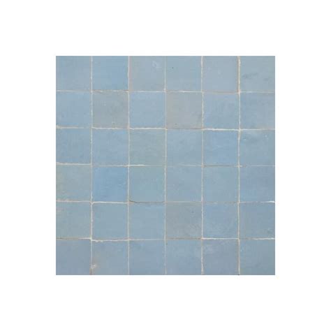 Blue Moroccan Tile Los Angeles Blue Zellige