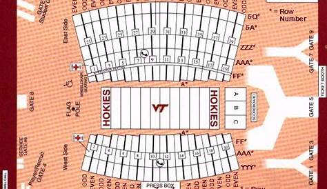 virginia tech stadium seating chart