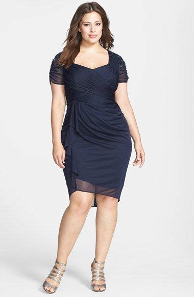 plus size formal cocktail dress from nordstrom very flattering for hourglass shape figure