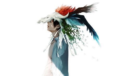 We've gathered more than 5 million images uploaded by our. Anime Boy, Cool, Feather, Sadness, Art, Watercolor ...
