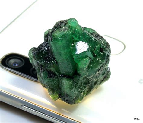 Natural Emerald Specimen Raw Gemstone Zambian Emerald Rough Etsy