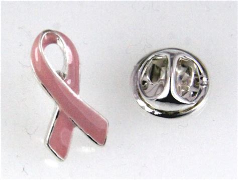 6030354 Breast Cancer Awareness Pin Lapel Brooch Pink Ribbon The