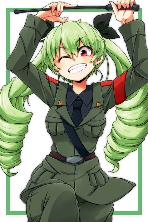 safebooru 1girl anchovy girls und panzer anzio military uniform aono3 arms up bangs belt