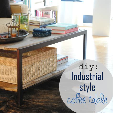 Don't forget to wipe off any excess glue if you find any on the sides. DIY: Modern to Industrial-Style Coffee Table - Jenna Burger