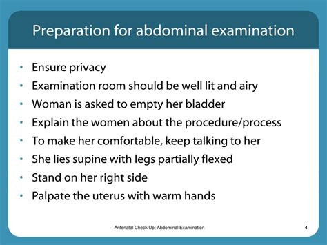 Ppt Antenatal Check Up Abdominal Examination Powerpoint Presentation