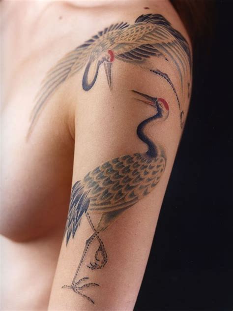 30 Stunning Crane Tattoo Designs Amazing Tattoo Ideas