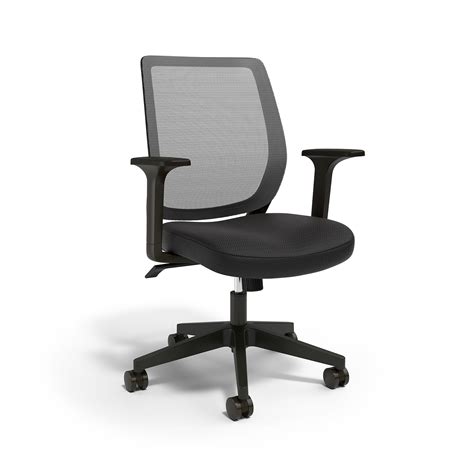 Union And Scale™ Essentials Ergonomic Fabric Swivel Task Chair Black