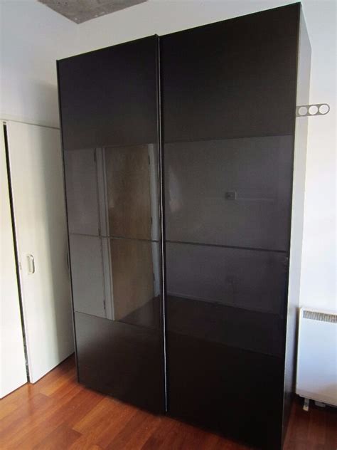 Choose the width and depth of the frames according to your space then finish with doors and interior organizers. IKEA PAX Wardrobe (Black-Brown 150x66x236 cm) | in Angel ...