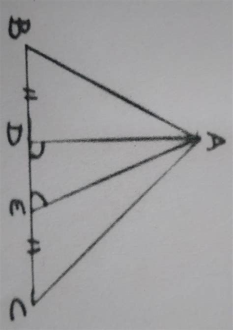 13 In Triangle ABC D And E Are Points On BC Such That BD CE IF