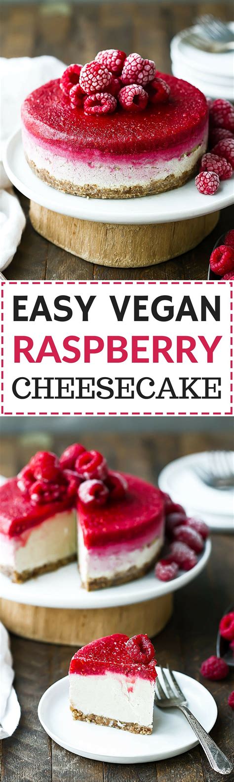 Amazing recipe, came out great, i turned the oven off and let it cool inside for another hour before taking it out. Easy Vegan Raspberry Cheesecake | Recipe | Vegan desserts ...