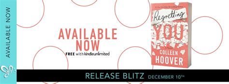 release blitz regretting you by colleen hoover meander read and roam