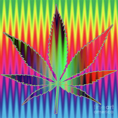 Tie Dye Cannabis Leaf Digital Art By Jonathan Welch Pixels