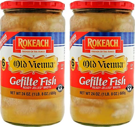 Rokeach Old Vienna Gefilte Fish 24oz 2 Pack Delicious Sweet Recipe