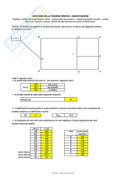 Identifica un essere, un oggetto o un concetto che assume genere femminile: Progetto rete idrica per la quarta prova dell'esame di ...