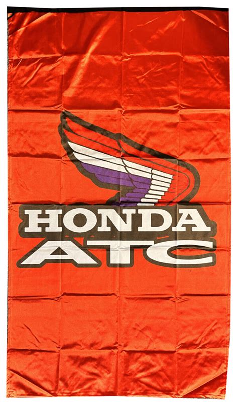 Honda Atc Vertical Blue Flag Banner 5 X 3 Ft 150 X 90 Cm Flags