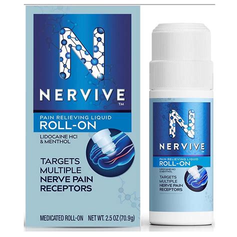 Nervive Nerve Care Pain Relieving Roll On Liquid Max Strength Walgreens