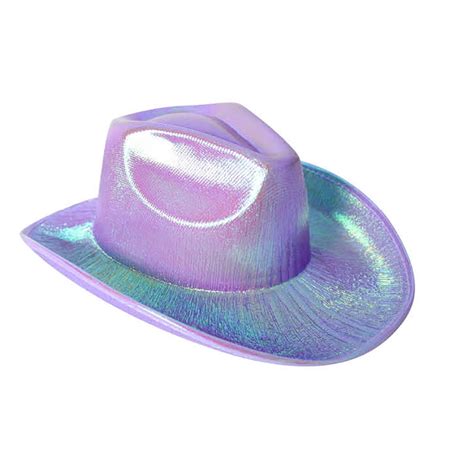 Iridescent Cowboy Hat Purple Sydney Costume Shop