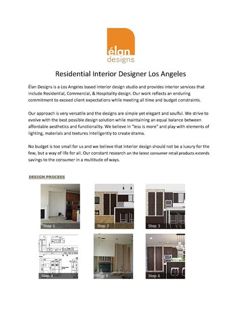 Calaméo Residential Interior Designer Los Angeles