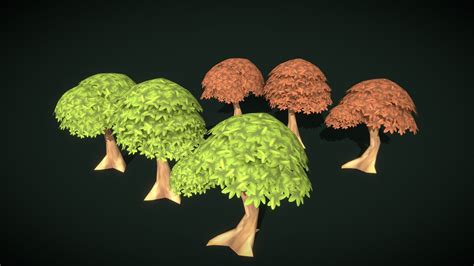 Stylized Trees 3d Model By Andrew Parker Andrewparker3d B5c8f82 Sketchfab