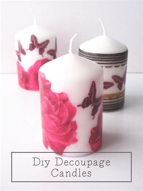 Diy Decoupage Candles — Gathering Beauty
