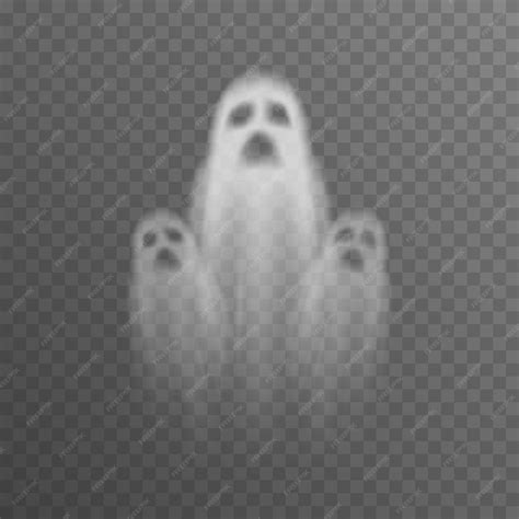 Premium Vector Vector Ghosts On Isolated Transparent Background