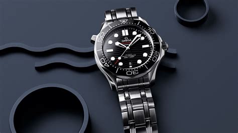Seamaster Diver 300m 42mm Black Dial Mens Bracelet Watch Omega